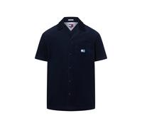 Tommy Jeans Cordhemd Herren Regular Fit Baumwolle marine, L