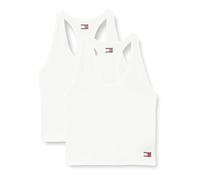Tommy Jeans Damen 2er Pack Tops 2P Tank (Ext Sizes) mit Stretch, Weiß (White/White), 3XL