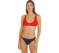 Tommy Jeans Damen Bikini Oberteil Bralette ohne Bügel, Rot (Hot Heat), 3XL