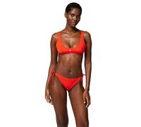 Tommy Jeans Damen Bikini Oberteil Bralette ohne Bügel, Rot (Hot Heat), S