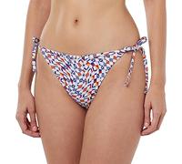 Tommy Jeans Damen Bikinihose String Side Tie Print Sport, Mehrfarbig (Flag Wave Check Print), L