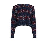 Tommy Jeans Damen Bluse mit Print, schwarz, Gr. L