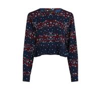 Tommy Jeans Damen Bluse mit Print, schwarz, Gr. XL