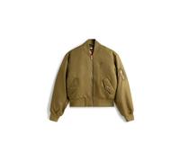 Tommy Jeans Damen Bomberjacke mit Ärmeltasche, oliv, Gr. M