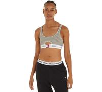Tommy Jeans Damen Bralette Cut-out, Mehrfarbig (Tj Skinny Stripe), L
