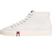 Tommy Jeans Damen Canvas Sneaker Archive Mid Top, Elfenbein (Ivory), 37