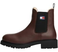TOMMY JEANS Damen Chelsea Boots mit Innenfutter, Braun (Dark Mocha), 41