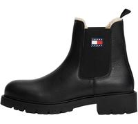 TOMMY JEANS Damen Chelsea Boots mit Innenfutter, Schwarz (Black), 37