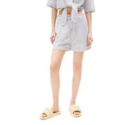 Tommy Jeans Damen Cotton Linen Blend Shorts, Colorado Blue/Stripe, Groß