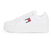 Tommy Jeans Damen Cupsole Sneaker Flatform Plateau, Weiß (White), 40