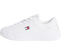 Tommy Jeans Damen Cupsole Sneaker Script Low Top, Weiß (Ecru), 38