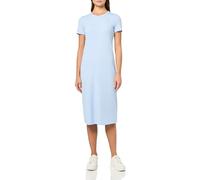 Tommy Jeans Damen Figurbetontes Midikleid mit Logo-Detail Kleid, Süßes Blau, X-Groß