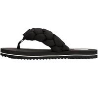 Tommy Jeans Damen Flip Flops Braided Beach Sandal mit Flecht-Detail, Schwarz (Black), 36