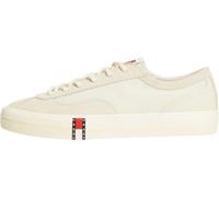Sneaker TOMMY JEANS "ARCHIVE Y2K", Damen, Gr. 41, beige, Baumwolle, Veloursleder, Schuhe Sneaker, Schnürschuh, Halbschuh, Freizeitschuh mit Kontrastbesatz (14777347-41) beige