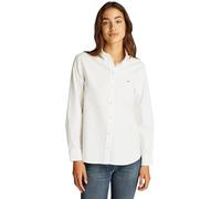 Hemdbluse TOMMY JEANS "TJW REG OXFORD SHIRT" Gr. S (36), beige (ecru) Damen Blusen (66855436-S) ecru
