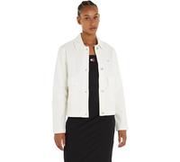 Tommy Jeans Damen Hemdjacke aus Baumwolle, Beige (Ancient White), XL