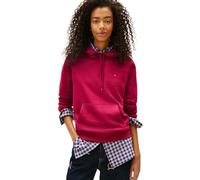 Tommy Jeans Damen Hoodie Flag Regular Fit, Rot (Lavish Cerise), XXS