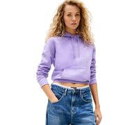 Tommy Jeans Damen Hoodie Flag Regular Fit, Violett (Ophelia Purple), S