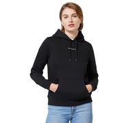 Tommy Jeans Damen Hoodie Linear mit Kapuze, Schwarz (Black), XL