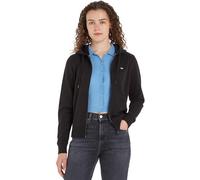 Tommy Jeans Damen Hoodie mit Reißverschluss und Kapuze, Schwarz (Black), M
