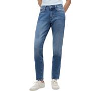 Slim-fit-Jeans TOMMY JEANS "MR SLIM", Damen, Gr. 26, Länge 30, denim medium, Denim/Jeans, Obermaterial: 99% Baumwolle, 1% Elasthan, unifarben, slim fit lang, Jeans Slim-fit-Jeans, Mid Rise, 5-Pocket-S