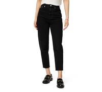 Tommy Jeans Ai4185 Mom Tapered Fit Hochtaillierte Jeans 25 Denim Black