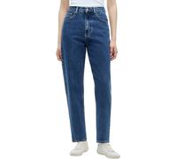 Mom-Jeans TOMMY JEANS "MOM JEAN UH TPR RW", Damen, Gr. 29, Länge 30, denim medium, Denim/Jeans, Obermaterial: 99% Baumwolle, 1% Elasthan, gerade, unten schmal lang, Jeans, Ultra High Waist, Tapered Fi