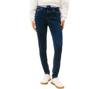 Skinny-fit-Jeans TOMMY JEANS "NORA MR SKNY AH1280", Damen, Gr. 27, Länge 32, blau (denim schwarz1), Denim/Jeans, Obermaterial: 88% Baumwolle, 10% sonstige Fasern, 2% Elasthan, unifarben, skinny fit kn