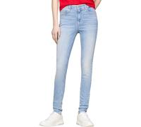 Skinny-fit-Jeans TOMMY JEANS "Tommy Jeans - Damenjeans- NORA Mid Rise Skinny Fit" Gr. 29, Länge 30, blau (denim light) Damen Jeans (18522717-29) denim light