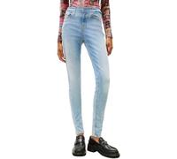 Skinny-fit-Jeans TOMMY JEANS "Nora Mid Rise Skinny Fit", Damen, Gr. 32, Länge 32, blau (denim light1), Denim/Jeans, Obermaterial: 98% Baumwolle, 2% Elasthan, unifarben, casual, skinny fit knöchellang,