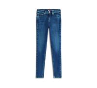 Skinny-fit-Jeans TOMMY JEANS "NORA MR SKNY AH1280", Damen, Gr. 29, Länge 30, denim schwarz, Denim/Jeans, Obermaterial: 85% Baumwolle, 7% Lyocell, 6% Elastomultiester, 2% Elasthan, unifarben, skinny fi