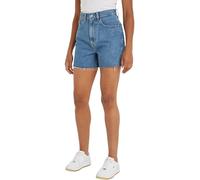 Tommy Jeans Damen Jeans Shorts Mom Short Stretch, Blau (Denim Medium), 24W