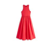 Tommy Jeans Damen Kleid aus Popeline, rot, Gr. M
