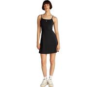 Tommy Jeans Damen Kleid Essential Strap Flare schmale Träger, Schwarz (Black), XS
