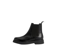 Chelseaboots TOMMY JEANS "TJW CHELSEA FLAT BOOT" Gr. 40, schwarz Damen Schuhe Schlupfstiefeletten mit komfortablem Stretcheinsatz, schmale Form (34394239-40)