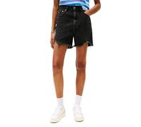 Tommy Jeans Damen Mom-Jeans-Shorts, Denim Washed Black Black, 31
