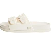 Tommy Jeans Damen Pantoletten Comfort Jelly Slides mit Schnallen, Beige (Calico), 40