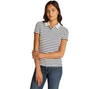 Tommy Jeans Damen Poloshirt Kurzarm Slim Essential Stretch