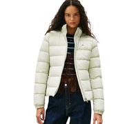 Steppjacke TOMMY JEANS "TJW BASIC HOODED DOWN JACKET EXT", Damen, Gr. XL (42), grün (misty sage), Web, Steppware, Obermaterial: 100% Polyester. Futter: 100% Polyester. Wattierung: 70% Daunen, 30% Fede
