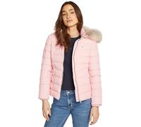 Tommy Jeans Damen Pufferjacke Basic Hooded Down Jacket mit Kapuze, Rosa (Ballet Pink), 3XL