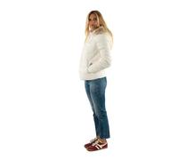 Tommy Jeans Damen Pufferjacke Basic Hooded Down Jacket mit Kapuze, Weiß (Ecru), XL