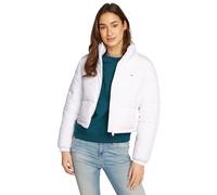 Tommy Jeans Damen Pufferjacke Cropped Essential Puffer Kurz, Weiß (White), XL