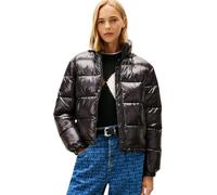 Steppjacke TOMMY JEANS "TJW PCKBL HD ESS PFFR SHINY EXT", Damen, Gr. L (40), schwarz, Steppware, Obermaterial: 100% Nylon, unifarben, regular fit, Jacken Steppjacke (11773254-L) schwarz
