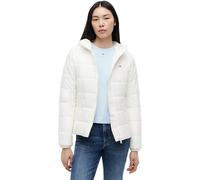 Tommy Jeans Damen Pufferjacke Hooded mit Reißverschluss, Elfenbein (Ancient White), XS