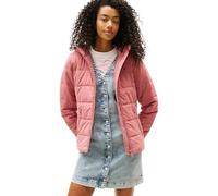 Tommy Jeans Damen Pufferjacke Hooded mit Reißverschluss, Rosa (Tahiti Berry), S