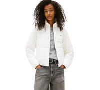 Tommy Jeans Damen Pufferjacke mit Stehkragen, Weiß (Ecru), XL