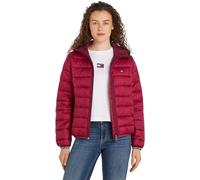 Tommy Jeans Damen Pufferjacke Quilted Tape Hood Jacket mit Kapuze, Rot (Valley Grape), 5XL