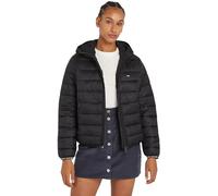 Tommy Jeans Damen Pufferjacke Quilted Tape Hood Jacket mit Kapuze, Schwarz (Black), 6XL