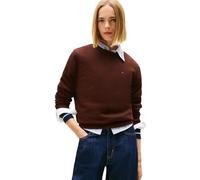 Tommy Jeans Damen Pullover Crew Neck Rundhalsausschnitt, Braun (Rich Brown), L