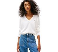 Tommy Jeans Damen Pullover Essential mit V-Ausschnitt